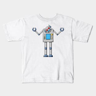 Pixel Robot 107 Kids T-Shirt